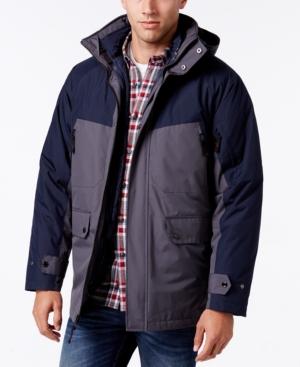Izod Men's Systems Colorblocked Hooded Jacket