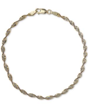 Giani Bernini Two-tone Twist Bracelet, Created For Macy's