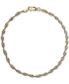 Giani Bernini Two-tone Twist Bracelet, Created For Macy's
