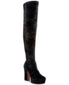 Avec Les Filles Linnea Over-the-knee Velvet Boots Women's Shoes
