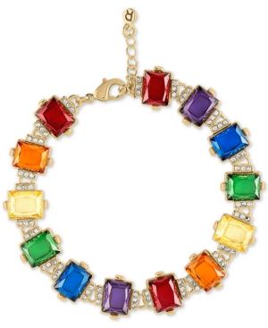 Rachel Rachel Roy Gold-tone Crystal Flex Bracelet