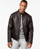 Inc International Concepts Men's Chen Faux-leather Bomber Jacket, Only At Macy's