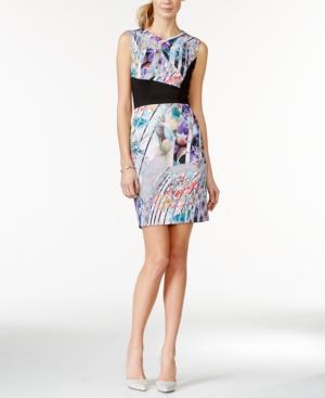Betsey Johnson Printed Scuba Bodycon Dress
