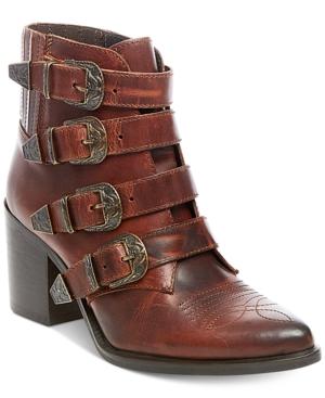 Steve Madden Women's Prairie Western Block-heel Booties
