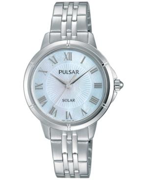 Pulsar Women's Solar Dress Stainless Steel Bracelet Watch 31mm Py5005