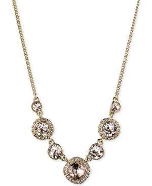 Givenchy Gold-tone Multi-crystal Collar Necklace