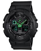 G-shock Men's Analog-digital Black Resin Strap Watch 51x55mm Ga100c-1a3