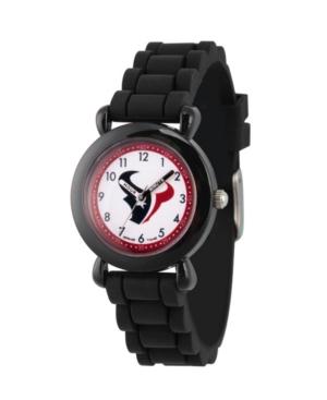 Gametime Nfl Houston Texans Kids' Black Plastic Time Teacher Watch