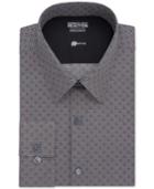 Kenneth Cole Reaction Extra Slim-fit Crimson Print Dress Shirt