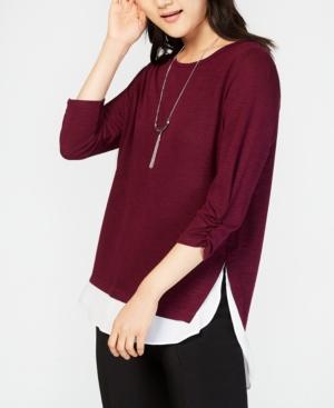 Bcx Juniors' Layered-look Necklace Top