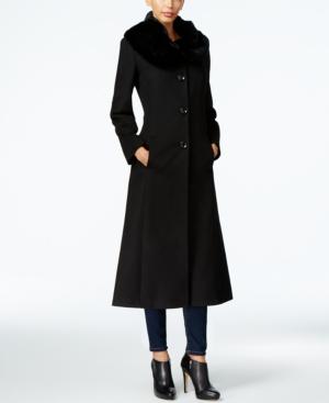 Forecaster Rex Rabbit-fur-trim Maxi Walker Coat