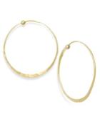 Hammered Hoop Earrings In 14k Gold