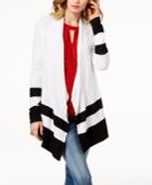 I.n.c. Ribbed Colorblocked Cardigan, Created For Macy's