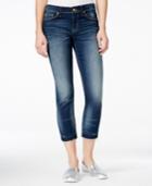 Dittos Gigi Cropped Raw-hem Dark Blue Wash Skinny Jeans
