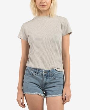 Volcom Juniors' She Shell Printed Mock-neck T-shirt