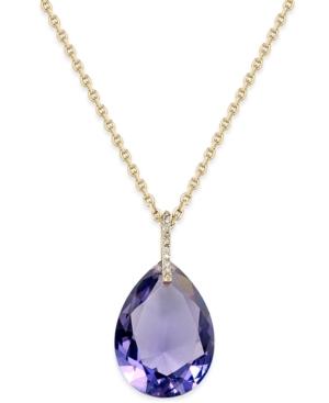 Kate Spade New York Hidden Gems Gold-tone Geometric Crystal Pendant Necklace