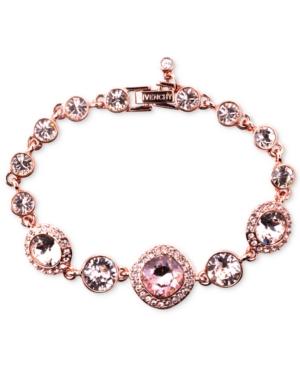 Givenchy Bracelet, Rose Gold-tone Swarovski Vintage Stone Bracelet