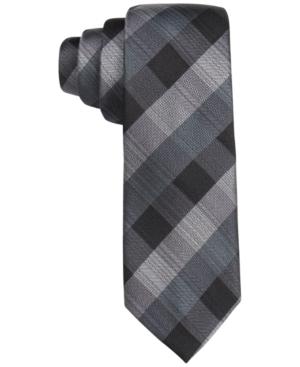 Alfani Men's Sidney Gingham Slim Tie, Only At Macy's