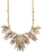 Givenchy Gold-tone Crystal And Stone Marquise Statement Necklace