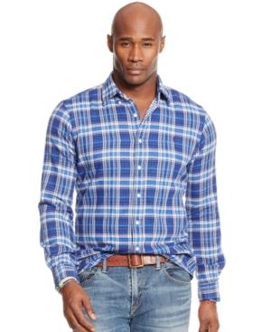 Polo Ralph Lauren Men's Big And Tall Double-faced Plaid Shirt