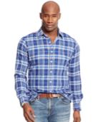 Polo Ralph Lauren Men's Big And Tall Double-faced Plaid Shirt