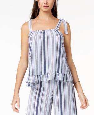 Ultra Flirt By Ikeddi Juniors' Ruffled Tank Top