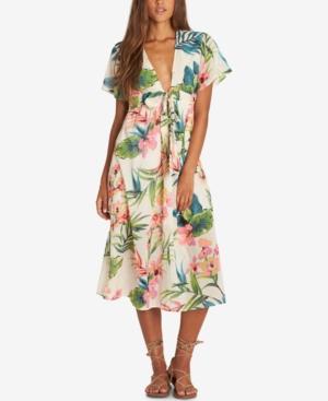 Billabong Juniors' Rolling Seas Printed Cotton Midi Dress