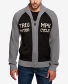 Lucky Brand Men's Triumph Embroidered Shawl-collar Cardigan