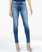 Hudson Jeans Barbara Exposed-zipper Skinny Jeans