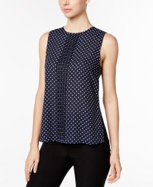 Tommy Hilfiger Pintucked High-low Top
