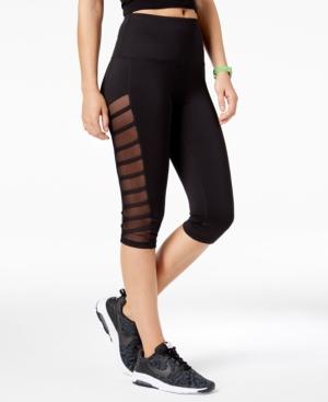 Material Girl Active Juniors' Illusion Strap Cropped Yoga Leggings, Created For Macy's