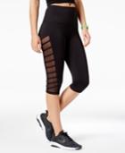 Material Girl Active Juniors' Illusion Strap Cropped Yoga Leggings, Created For Macy's