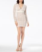 Bardot Long-sleeve Lace Sheath Dress
