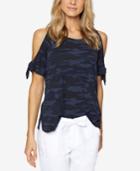 Sanctuary Cotton Cold-shoulder T-shirt