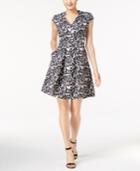 Vince Camuto Printed Fit & Flare Dress
