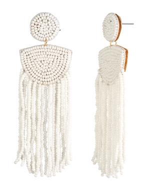 Trina Turk Seed Bead Fringe Earrings