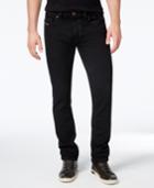 Diesel Men's Thavar 0z886 Black Straight Fit Jeans