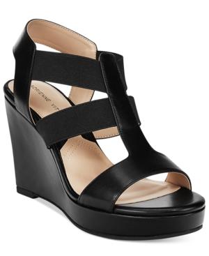 Adrienne Vittadini Cleve Platform Wedge Sandals Women's Shoes