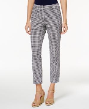 Charter Club Newport Print Slim Leg Cropped Pants, Only At Macy's