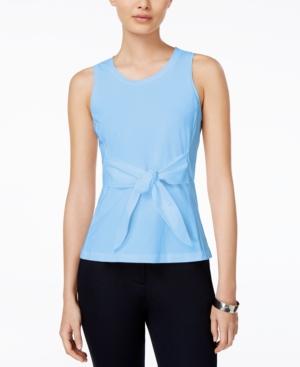 Armani Exchange Sleeveless Bow-front Top