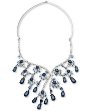 Carolee Silver-tone Multi-stone & Pave Statement Necklace