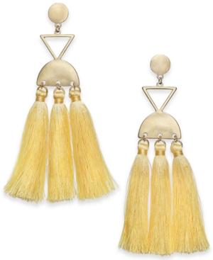 I.n.c. Gold-tone Multi-tassel Chandelier Earrings, Created For Macy's