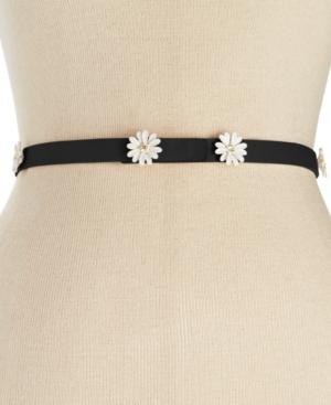 Kate Spade New York Saffiano Daisies Skinny Belt