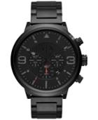 Ax Armani Exchange Men's Chronograph Black Ion-plated Stainless Steel Bracelet Watch 49mm Ax1375