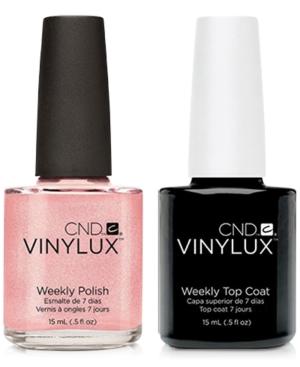 Creative Nail Design Vinylux Grapefruit Sparkle Nail Polish & Top Coat (two Items), 0.5-oz, From Purebeauty Salon & Spa