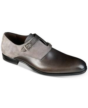 Mezlan Men's Mixed Media Criss Cross Buckle Loafers Men's Shoes