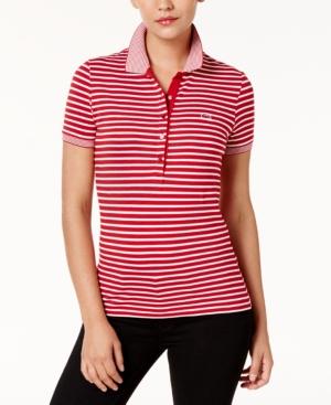 Lacoste Striped Short-sleeve Polo
