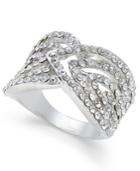 Inc International Concepts Silver-tone Pave Crystal Galaxy Ring, Only At Macy's
