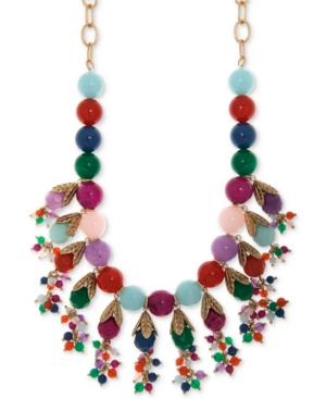 Lonna & Lilly Gold-tone Multi-stone Beaded Statement Necklace, 22 + 3 Extender