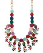 Lonna & Lilly Gold-tone Multi-stone Beaded Statement Necklace, 22 + 3 Extender